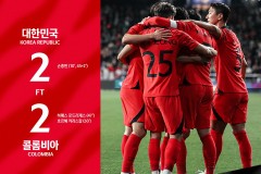 热身赛韩国2-2哥伦比亚 孙兴慜世界波